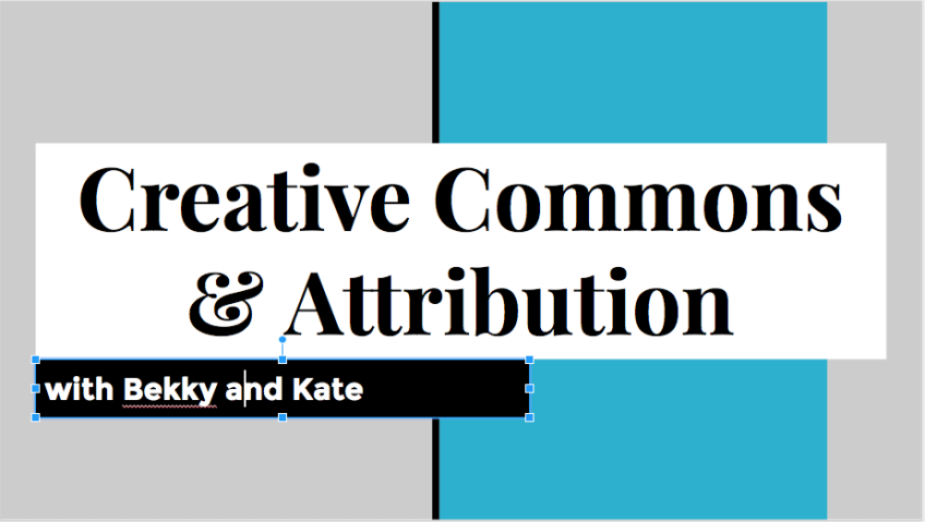Creative Commons & Attribution